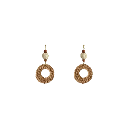 Retro Straw Earrings