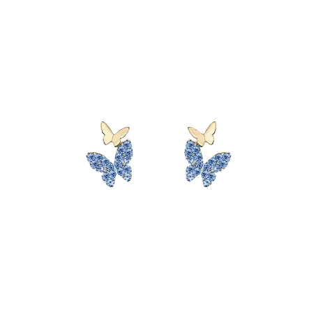 Blue Butterfly Ear Clip