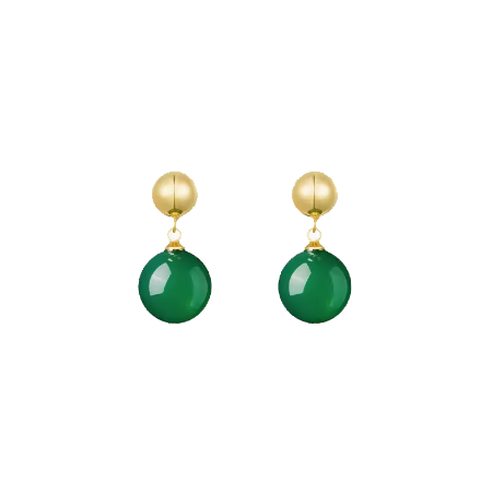 LEYQ-004 Green Drop Earrings