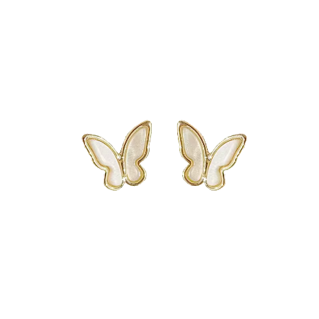 Elegant Butterfly Sterling Silver Earrings