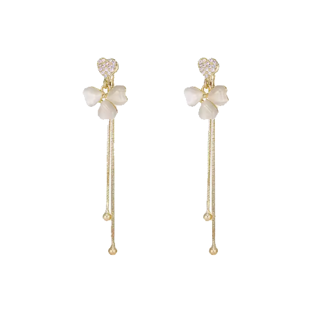 Leaf Clover Pendant Earrings
